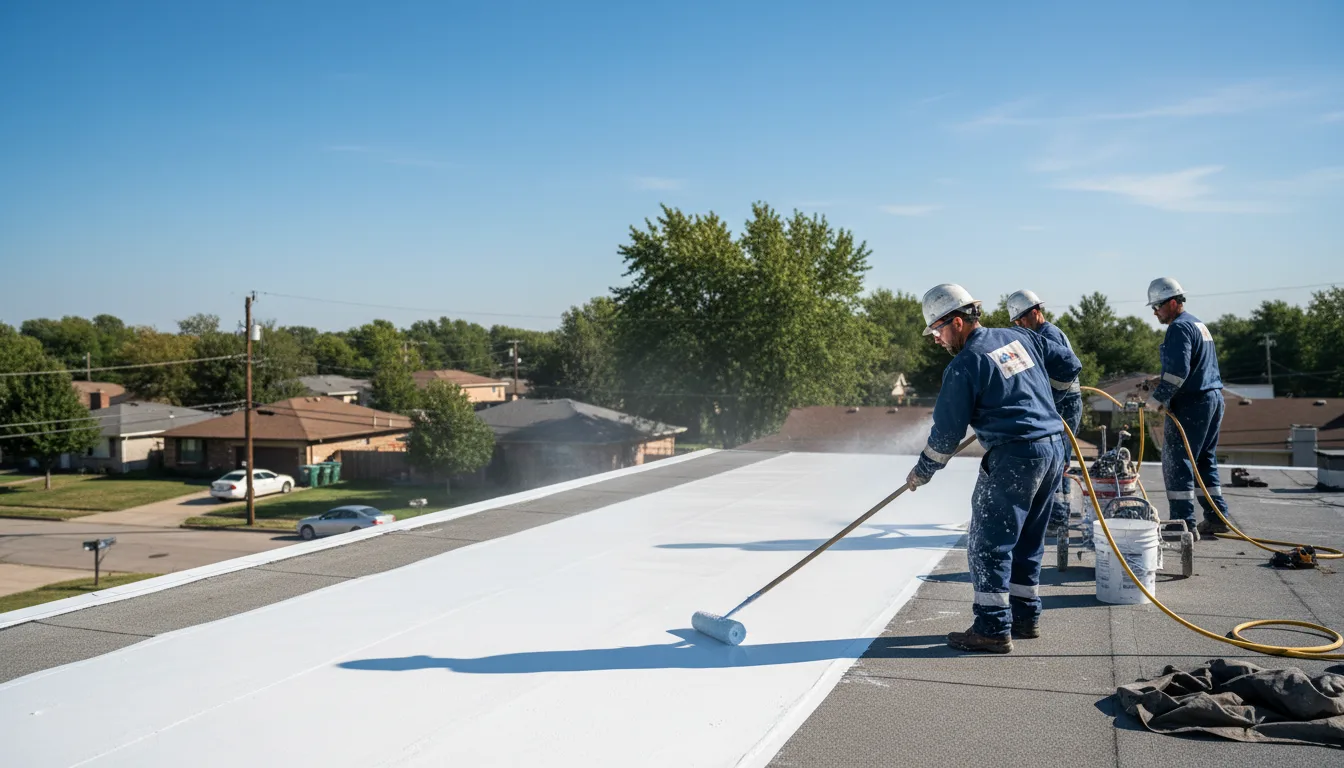 Commercial roof coating in Beverly, KS near me